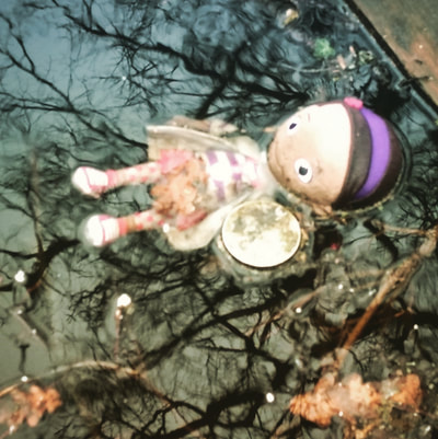 Discarded child's dolly. Ophelia in the Croydon Canal in Anerley